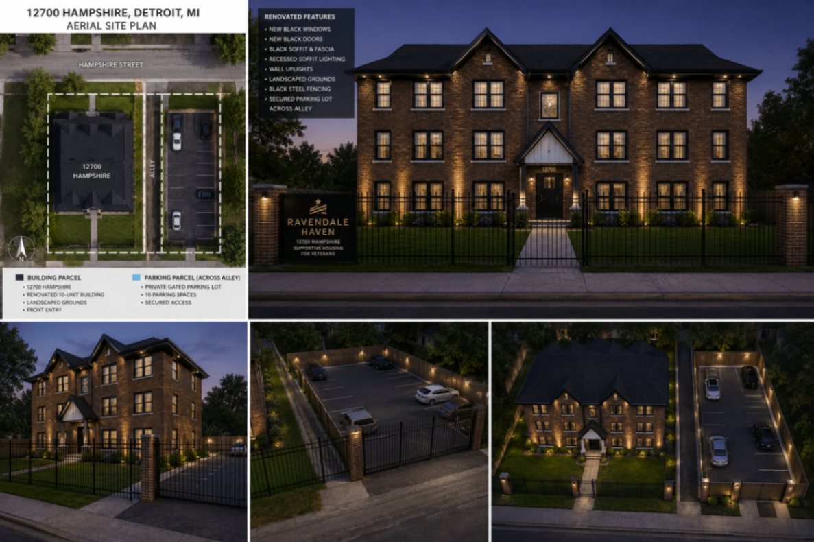 The Ravendale Haven property being restored into veteran housing in Detroit